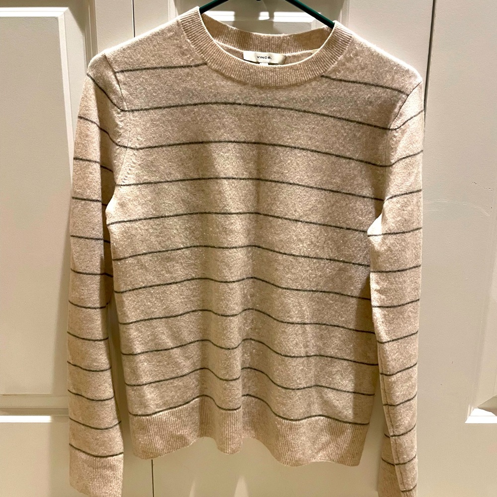 Vince Wool and Cashmere Striped Sweater. Size S.